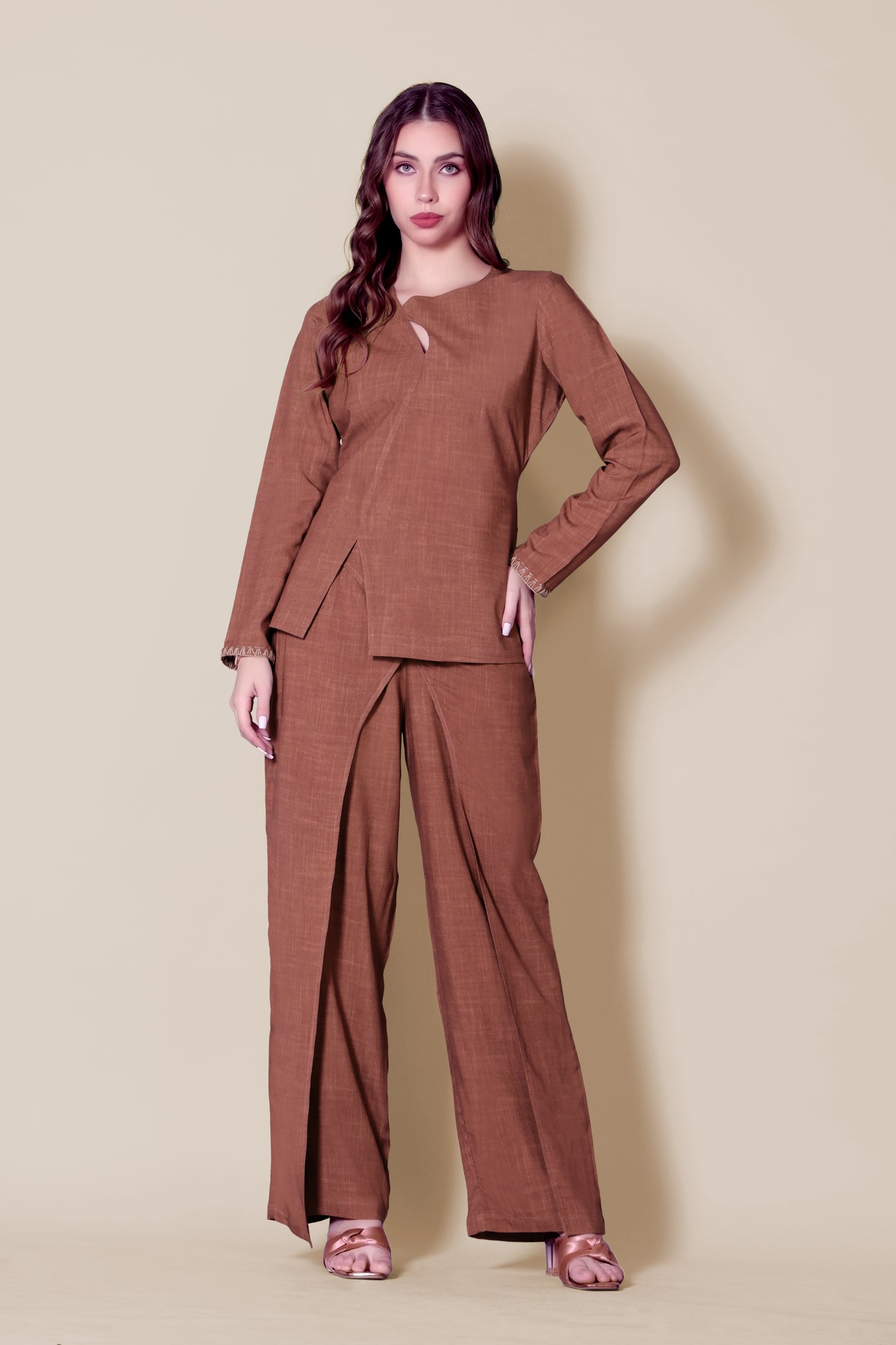 Rustic Brown Asymmetric Set